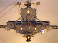 spaceship sirius, ceiling halogen lamp